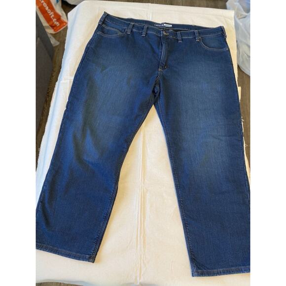 CARHARTT RUGGED FLEX® RELAXED FIT FLEECE LINED 5-POCKET JEANS 48x30 NWT - Picture 3 of 10